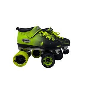 Youth Kids Riedell Dart Roller Skates Green Black size 2